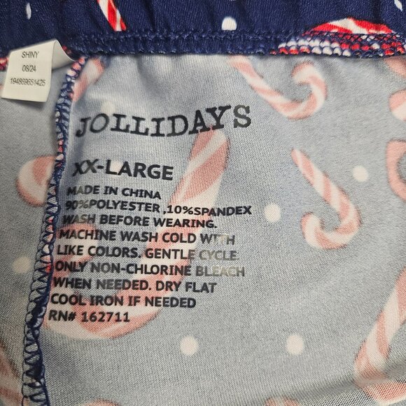 Jollidays XXL Candy Cane Galor Blue Leggings - Picture 2 of 5